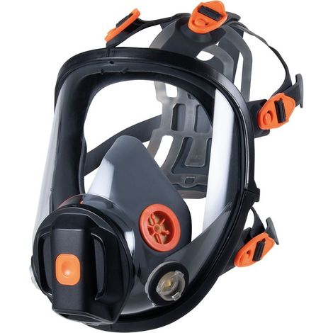 Maschera Facciale Intera Filtrante Bi Filtro Cofra Bayonair Arancione L