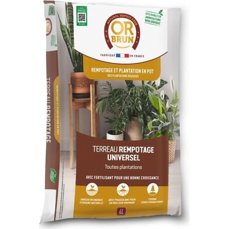 Sustrato Universal para trasplantes Uab 6 L / Nc - Oro marrón (1/5)