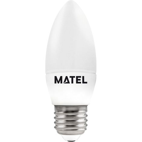 Lampadina a candela LED calda Matel E27 da 7 W (1/2)