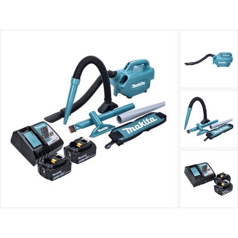 Aspiradora sin cable Makita DCL 184 RM 18 V 54 mbar 0,5 l + 2x batería 4,0 Ah + cargador