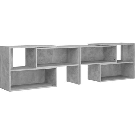 Mobile Porta TV Grigio Cemento 149x30x52cm in Legno Multistrato vidaXL