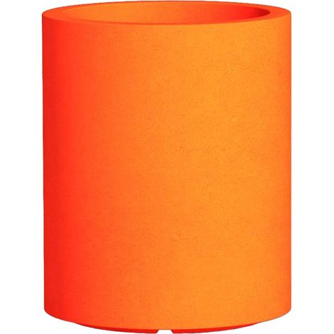 Zylindrische Vase Cromia Venusio mit Dekoration, aus Harz 'Made in Italy' Ø 40 x H 50 cm -Orange (1/5)