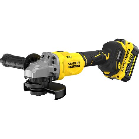 Meuleuse D'Angle 125 mm Brushless Lithium 18V - 1 Batterie 4 Ah En Kit Pro-Stack - SFMCG710M1T-QW STANLEY FATMAX V20 (1/3)