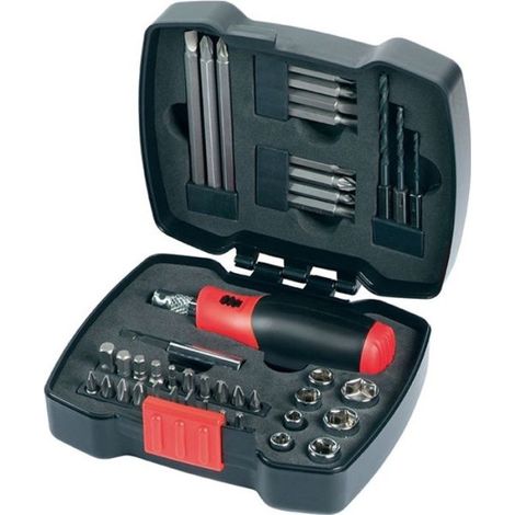Coffret Tournevis a cliquet manuel avec embouts (43 pieces) BLACK+DECKER - A7175-XJ (1/3)