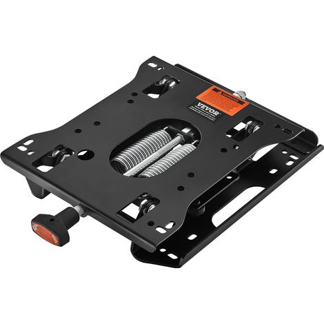 Kit Suspension de Siège de Chariot Élévateur Universel, 46x32,5x7 cm, Suspension de Siège de Tracteur Réglable sans Rail Coulissant, Distance Amortissement 30 mm, pour Chargeur, Tondeuse à Gazon (1/5)