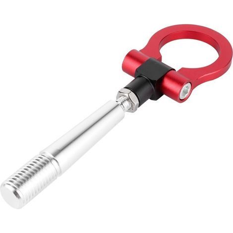 Tow hook, for JDM-style screw-on tow ring for track racing, compatible with Infiniti FX35/FX45/FX50 QX70 red (1/4)