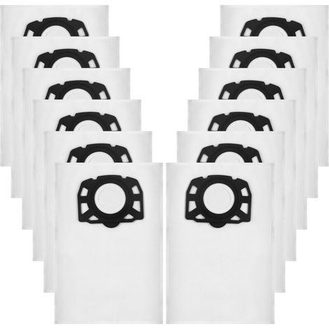 12 Sacs d'aspirateur KFI 357, adaptés aux aspirateurs eau et poussière Kärcher WD3 WD2 Plus KWD3 KWD2 KWD1 MV3 WD3.200-WD3.800M SE4001 SE4002 (1/5)