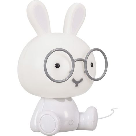 Lampe - Home Deco Kids - Lapin - Led - Table - Blanc Et Gris (1/5)