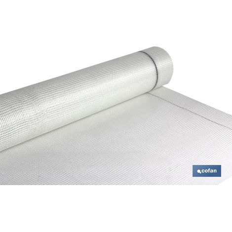 COFAN rollo 1x50 m malla f.de vidrio 5x5mm revocos yeso , La malla de fibra de vidrio en rollo favorece el agarre del mortero y el yeso. Este producto cuenta con una excelente resi