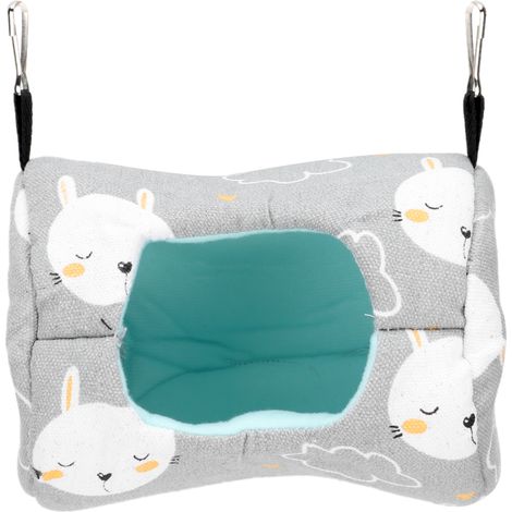 Hamac en Toile Gris pour Hamster, Chinchilla et Petit Animal - Maison Suspendue Nid Douillet (1/5)