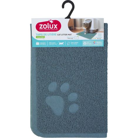 Tapis d'hygiène 60 x 90 cm bleu pour maison de toilette chat - zolux (1/2)