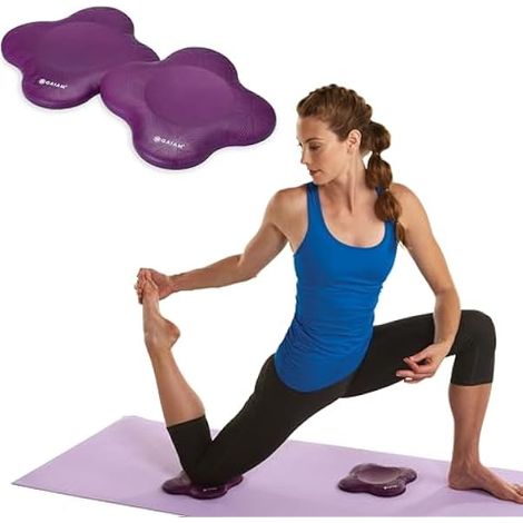 Genouillères Yoga - 2 Pièces - Protection Pour Genoux Et Coudes - Adaptées Aux Tapis Épais Ou Minces - Usage Fitness Méditation Pilates - Diamètre 19,3 cm (1/5)