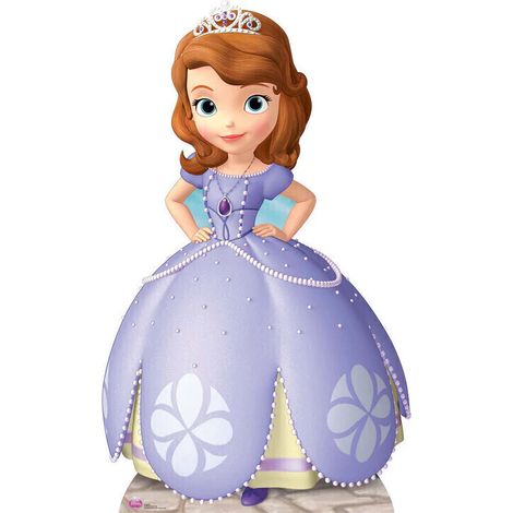 Figurine en carton  Disney Princesse Sofia les mains sur les hanches - Haut 150 CM (1/4)