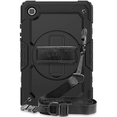 Tab A7 10,4-Zoll T500 Robuste Hybrid-Schutzhülle mit verstärktem Halsgurt – Militärstandard-Schutz und robustes Gehäuse (1/4)