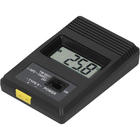 Thermomètre numérique, facile à utiliser, thermomètre à affichage LCD, outil de mesure de la température TM902C pour piscines, fours pour céramique (1/5)