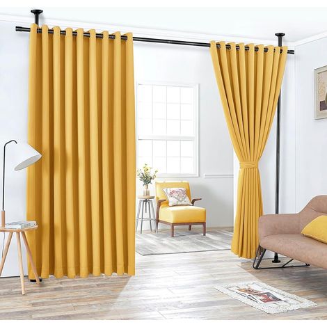 Tringle Rideau sans Percage 120-300 cm (H) × 70-245 cm (L) – Paravent Intérieur Amovible & Séparateur de Pièces – Élégant, Robuste & Sans Outils (1/5)