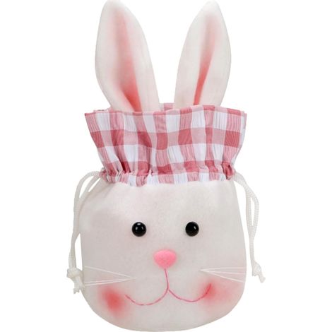 KOWOLL Sachets cadeaux de Pâques pour enfants, imprimés lapins et œufs, parfaits pour les fêtes, les chocolats ou pour garnir les paniers de Pâques. (1/5)