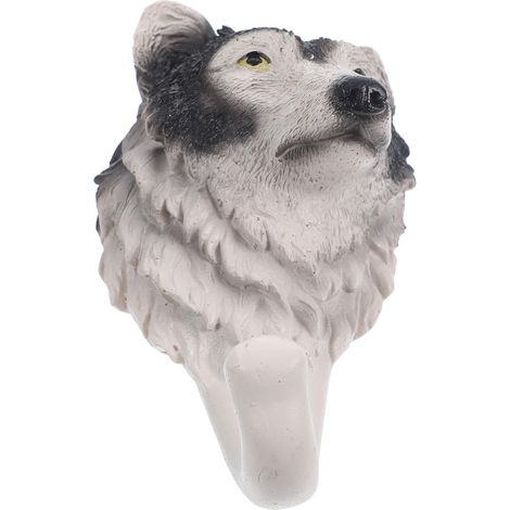 murale en résine représentant un loup au design unique