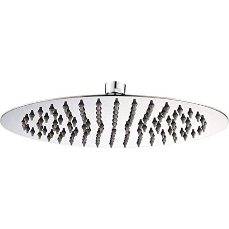 Soffione doccia in acciaio inossidabile - Doccia a risparmio idrico, soffione doccia rotondo da 15 cm, soffione doccia a pioggia universale con filettatura da 1/2 pollice, rotazione a 360°, inclinazio (1/4)