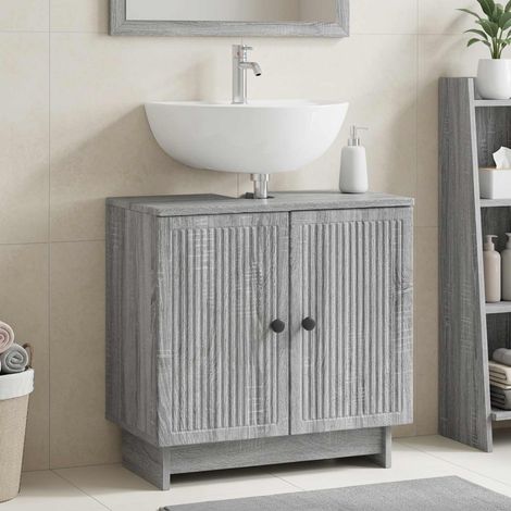 vidaXL Mueble de lavabo para baño EDE Sonoma gris 59,5 x 31,5 x 59 cm (1/5)