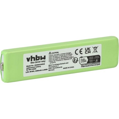 vhbw 1x Akku kompatibel mit Sony MZ-11, MZ-25, MZ-30, MZ-35, MZ-44, MZ-45, MZ-50, MZ-500 MP3-Player Musik Player (1200 mAh, 1,2 V, NiMH)