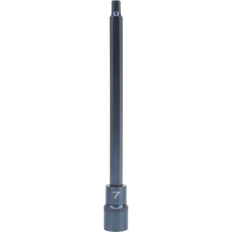 Douille hexagonale 1/2 pouce carré, adaptateur rapide pour clé, acier allié S2, traitement bleui, quincaillerie professionnelle (1/5)