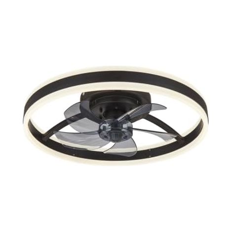 Ventilador Plafón de Techo con Luz Led MAX AIR  Ø 50 cm  Negro