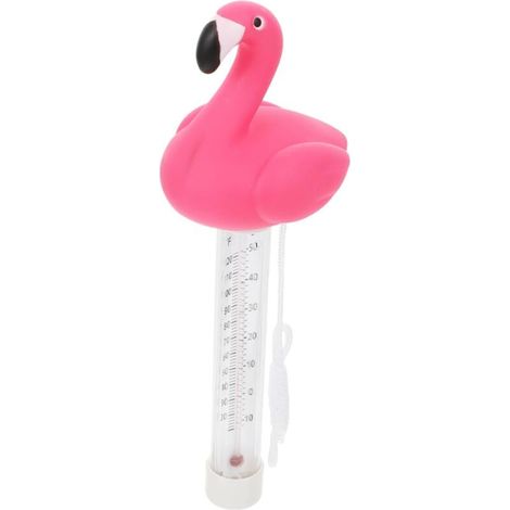 Thermomètre de piscine flottant, thermomètre à eau flottant, thermomètre de piscine (Flamingo) (1/5)