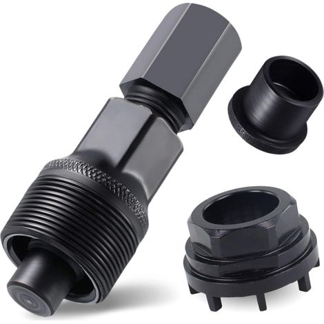 Extracteur de manivelle vélo – Démontage manivelle vélo en Acier Carbone, Compatible 8 crans, Outil pour Bague de Blocage, démonte manivelle vélo précis 42/32/22,5 mm (1/5)