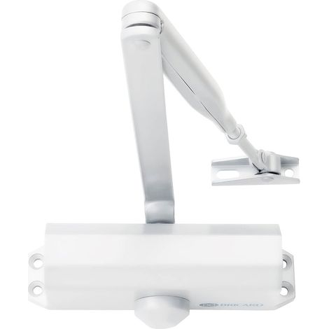 Ferme-porte Bricard Blanc bras compas fermeture automatique jusquà 60 kg Force 3 (1/5)
