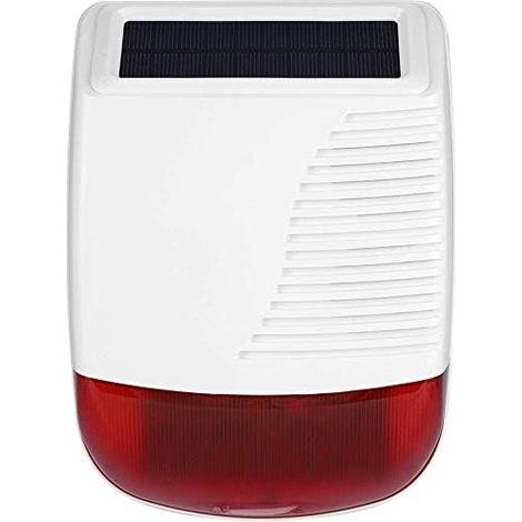 Sirène d'alarme extérieure solaire sans fil – 110 dB – Étanche et anti-sabotage – Longue portée pour sécurité accrue (1/5)