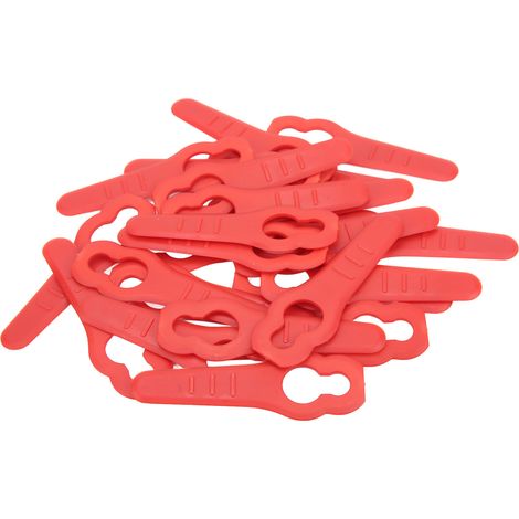 Lot de 50 lames de rechange en plastique pour tondeuse à gazon et coupe-bordures - Outils de jardinage pour la coupe et l'élagage