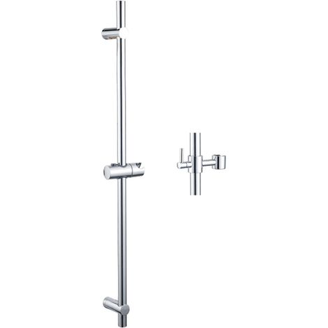 Fortifura Calvi Barre de Douche - 90 cm - support de douche - Chrome