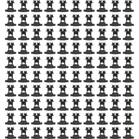 100 pièces isolateur ABS 55mm longueur 48mm largeur boulon Type isolateurs pour clture électrique jardin agricole noir. (1/5)