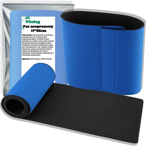 Cinturón reductor de neopreno BC para ejercicios de fitness con velcro ajustable de 17 cm.