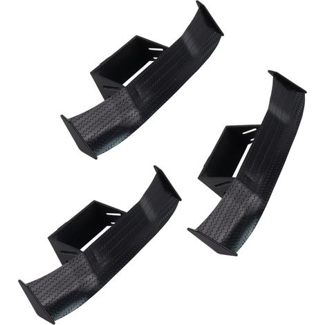mini ailerons de voiture universels, texture fibre de carbone, décoration tendance, accessoires extérieurs (noir) (1/5)