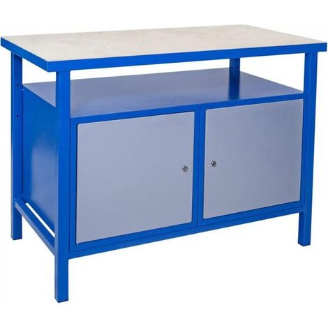 Établi P 1200 TT - 120 cm - 2 portes - 4 étagères