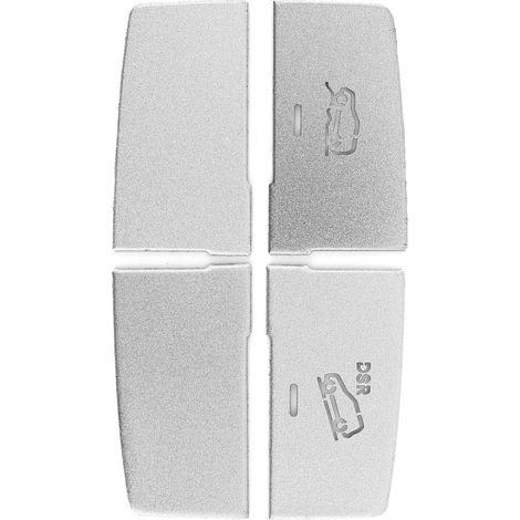 4pcs Bouton Réglage Suspension Chrome Sticker Auto pour Mercedes Classe ML GL GLE GLS Argent (1/5)