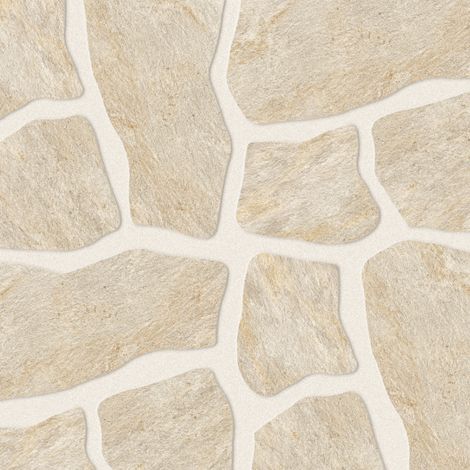 Carrelage effet Pierre Quartzite Gris Beige Dalle A+B 54x54x2 cm Salvero - Sol extérieur (vendu par carton de 0,796 m²) - RO'MA CARRELAGE