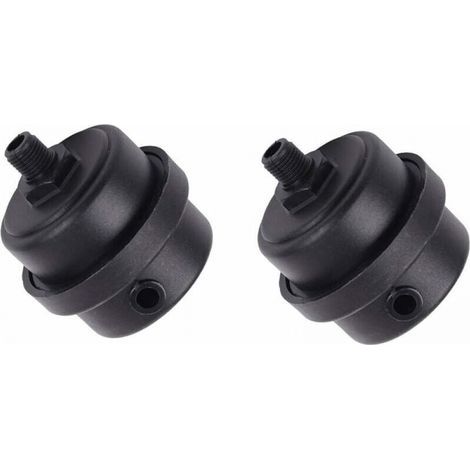 Lot de 2 filtres silencieux pour compresseur d'air, boîtier en plastique, silencieux à piston pour ventilateurs, compresseurs d'air, chaudières, etc. (1/4PT 12 mm) (1/5)