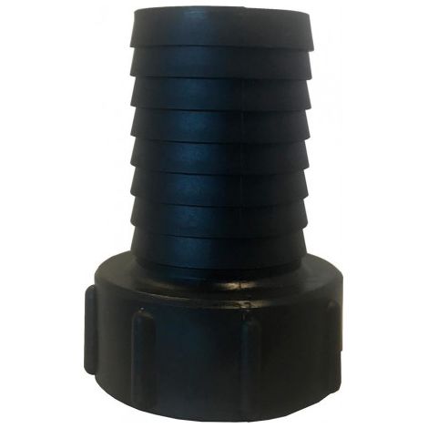 Raccord de bidon IBC avec buse rainurée. PP.IBC IG 2" (S60x6) -1.1/2". 32mm