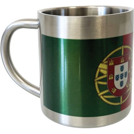 Tasse inox double paroi Motif Drapeau Portugais 200 ml (1/2)