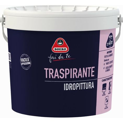 IDROPITTURA TRASPIRANTE DA 4 LITRI - BOERO (1/2)