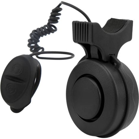 Klaxon de vélo électrique étanche et rechargeable par USB, sonnette pour VTT, vélo de route, scooter, guidon noir (1/5)