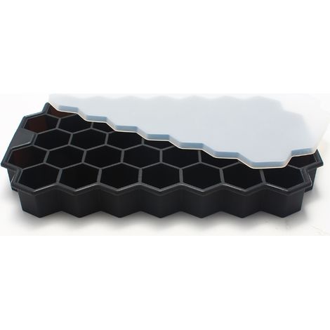 Perfekte Eiswürfelformen aus Silikon in Würfelform für Kuchen, Pudding, Schokolade, leicht zu entfernende Eiswürfelformen, lichtbeständig, 37 Gitter