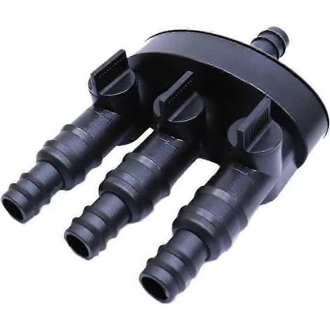 Déviateur sculptural TWS3, raccord en T, compatible avec les becs de 1/2" et 3/4", convient aux jeux d'eau et aux fontaines de jardin. (1/5)