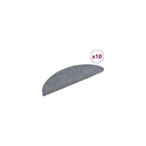 Selbstklebende Treppenstufenmatten, 10er-Packung, hellgrau, 56 x 17 x 3 cm - Crezuo (1/4)