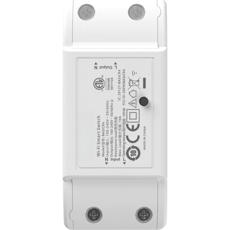 Module interrupteur intelligent Sonoff BasicR4 WiFi DIY Mini interrupteur 1 poste Application Programmation à distance Partage de groupe Commande vocale intelligente Compatible avec Google Assistant/ (1/5)