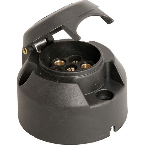 HP Autozubehör 28255 Anhänger-Steckdose [Steckdose 7polig - Stecker 7polig] Kunststoff