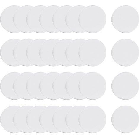 Lot de 100 tampons ronds en feutre pour diffuseur d'huiles essentielles de voiture - 30 mm (1/3)